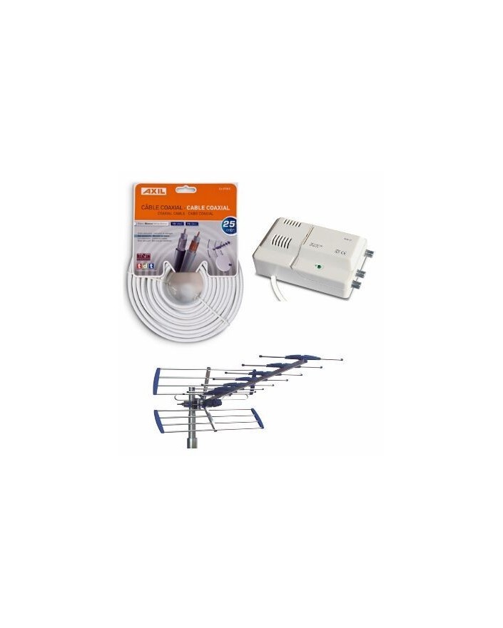 Kit Antena AN6000BI + Amplificador AM6141 + Cable CA0728E