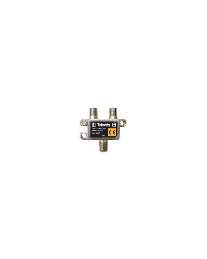 Derivador con conector F, 1d 6db