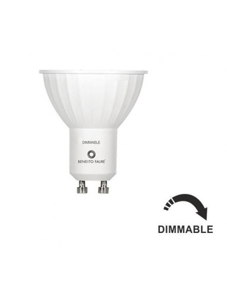 Dicroica Led GU10 Regulable 120º 6W 2700K blanco calido