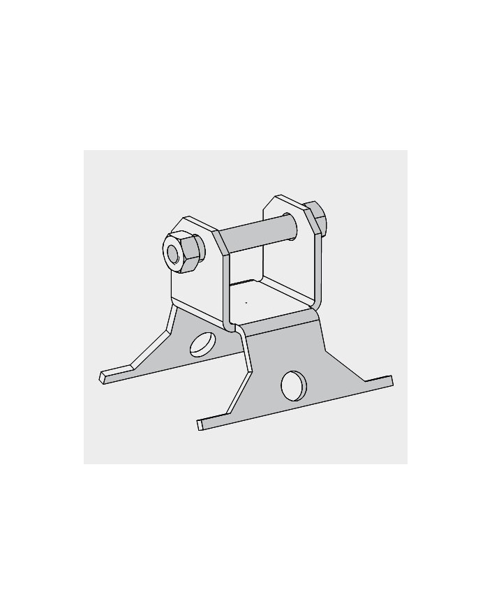 Base basculante para torre modelo 180 Zinc+RPR