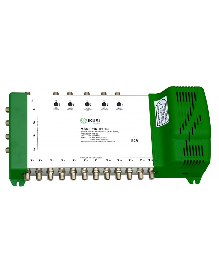 Multiswitch FI autónomo 5x16 MSS-0516