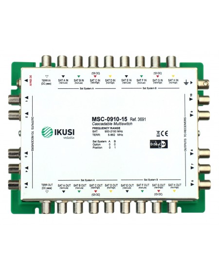 Multiswitch FI cascadable 9x10 MSC-0910-15