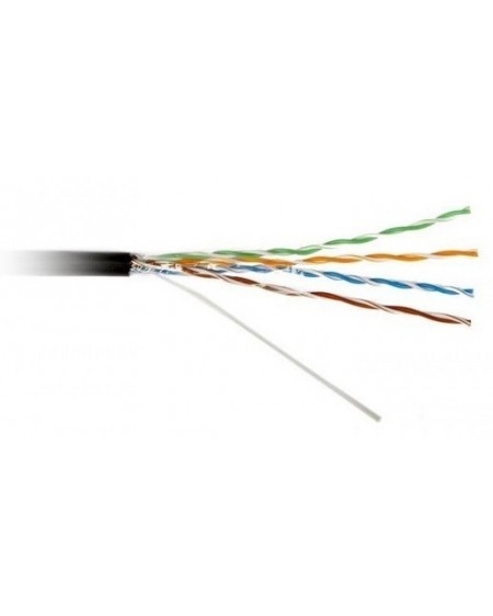 Cable UTP CAT5E Exterior Negro (Rollo 305m)