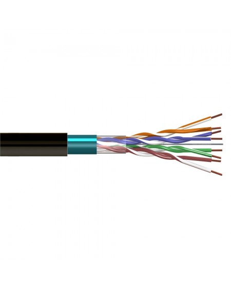 Cable FTP CAT5 Exterior Negro (Rollo 305 m) CCA