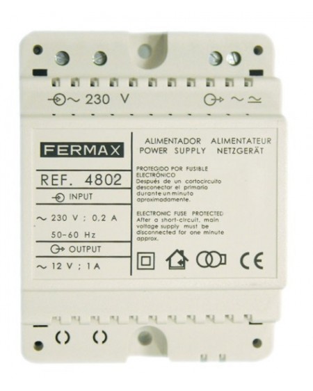 ALIMENTADOR DIN4 230VAC/12VAC-1A  04802